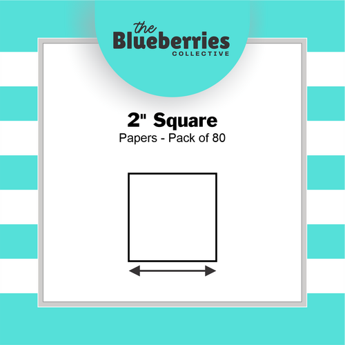 2" Square Papers - 80 pk