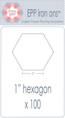 EPP Iron-Ons 1" Hexagon 100 pk