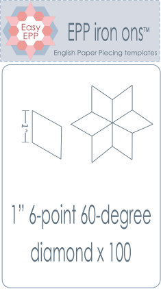 EPP Iron-Ons 1" 60 Degree Diamonds 100 pk