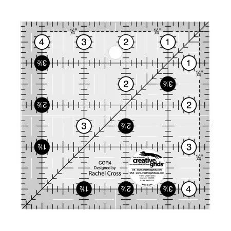 Creative Grids Ruler 4.5" x 4.5"