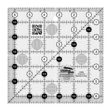 Creative Grids Ruler 6.5" x 6.5"
