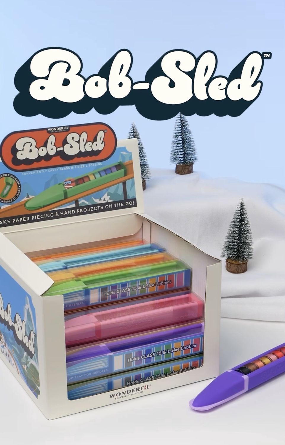 Wonderfil Bob-Sled - Bobbin &amp; Needle Travel Case