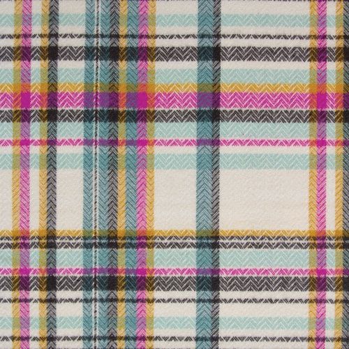 Highlands Flannel - Sketch Plaid - Tealberry