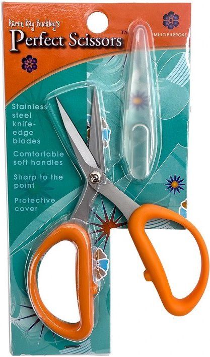 SHOW_Karen Kay Buckley Perfect Scissors Medium Mulipurpose 5" - Orange