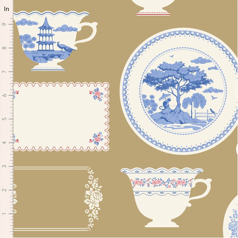 Something Blue Co-ordinate -  Labels &amp; Ornaments - Ochre