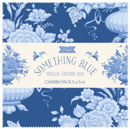 Something Blue - Charm Pack 5" squares (40)