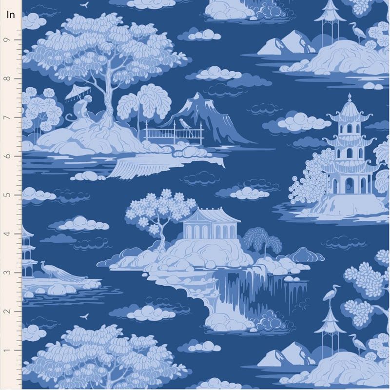 Something Blue - Cottonview - Night Fat Qtr
