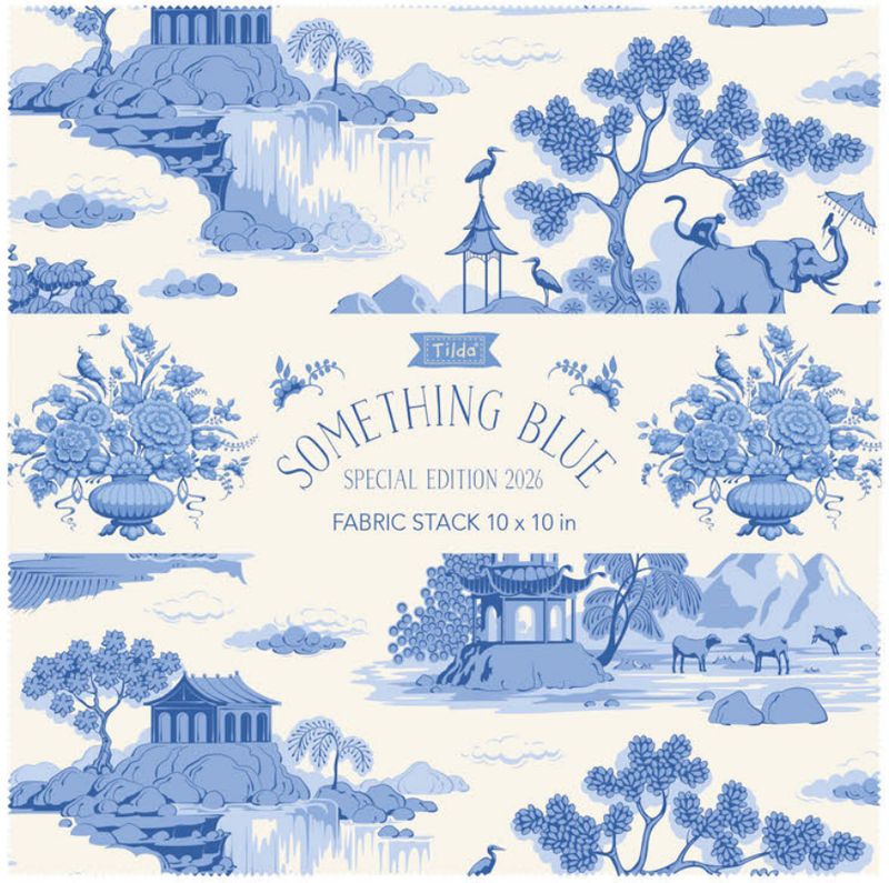 Something Blue - Fabric Stack 10" squares (40)