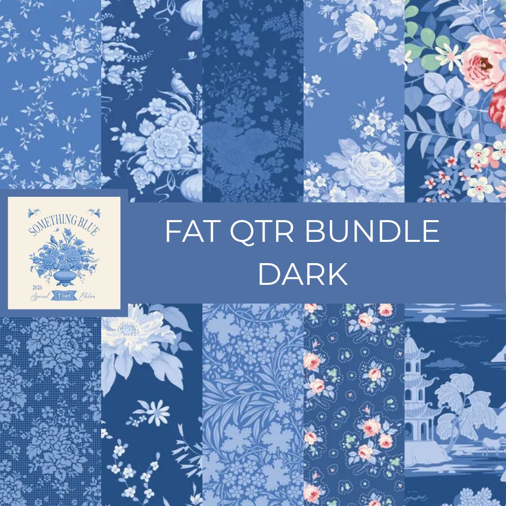 Something Blue - Fat Qtr Bundle - Dark (10)
