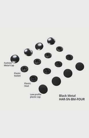 SHOW_Tool Free Snaps Black Metal