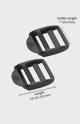SHOW_1" Strap Adjusters Back Metal