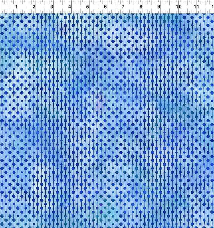 Felicity - Blue Dot Stripe Fat Qtr