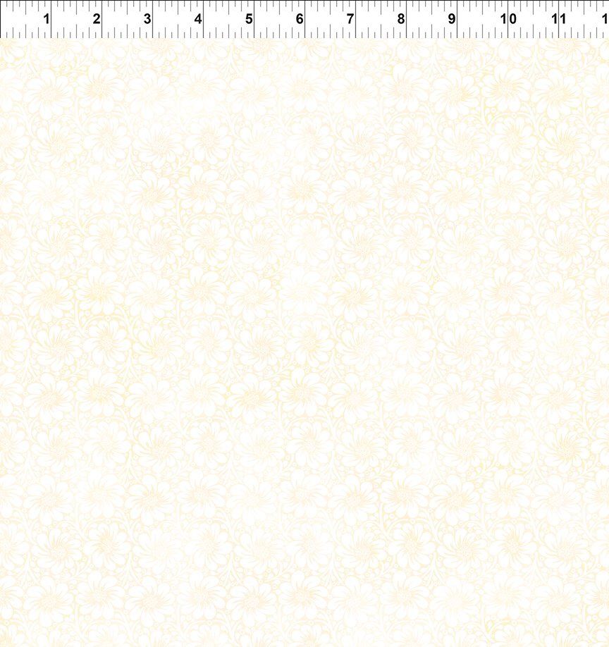 Felicity - Cream Flower Field Fat Qtr