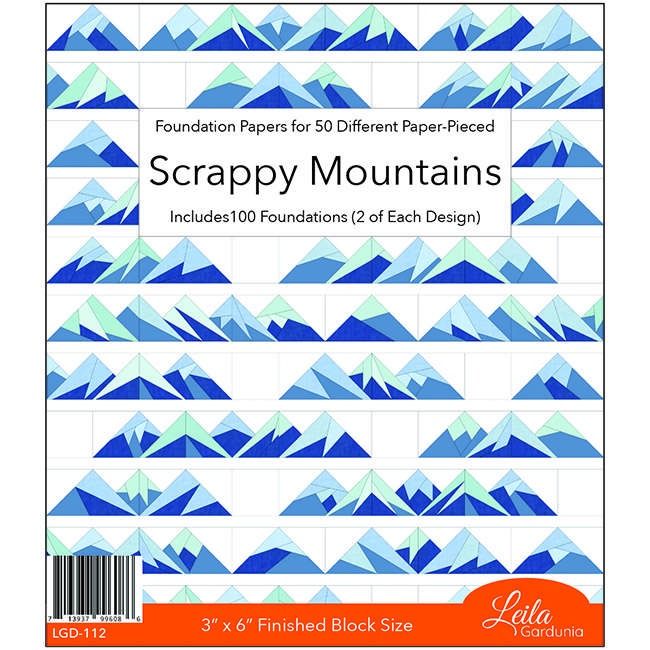 Scrappy Mountain Foundation - Foundation Papers 3" x 6"