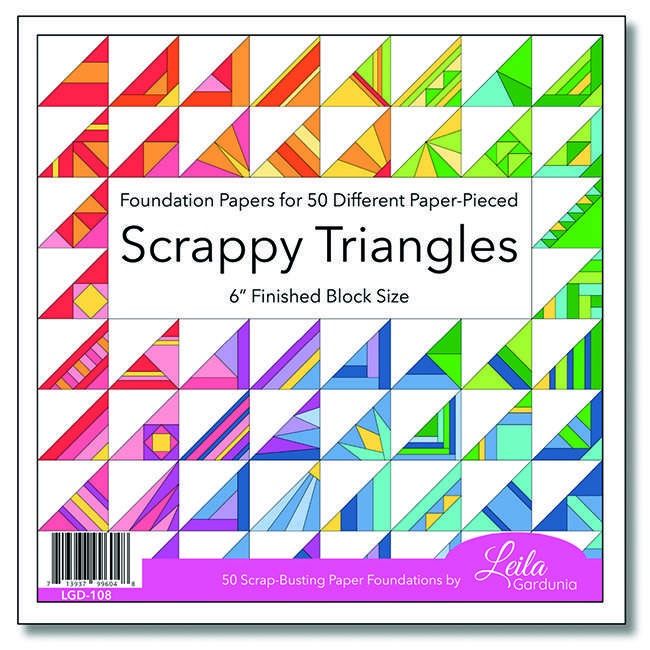 6" Scrappy Triangles Foundation Papers