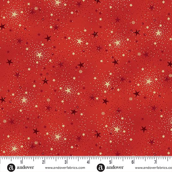Adorn by Makower UK Sparkle Red