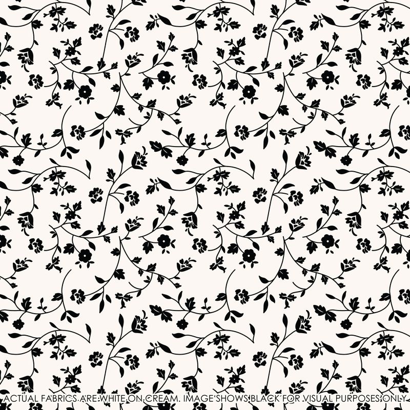 Selfies - Ivory on Ivory Flower &amp; Vine