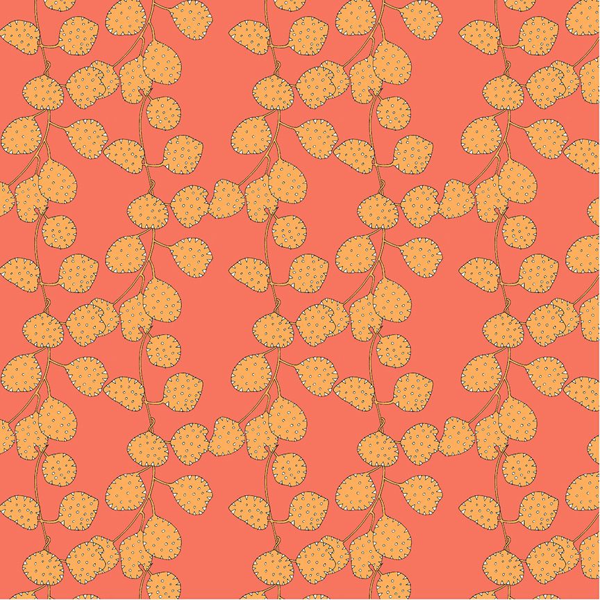 Sally Kelly - Honesty Coral Fat Qtr