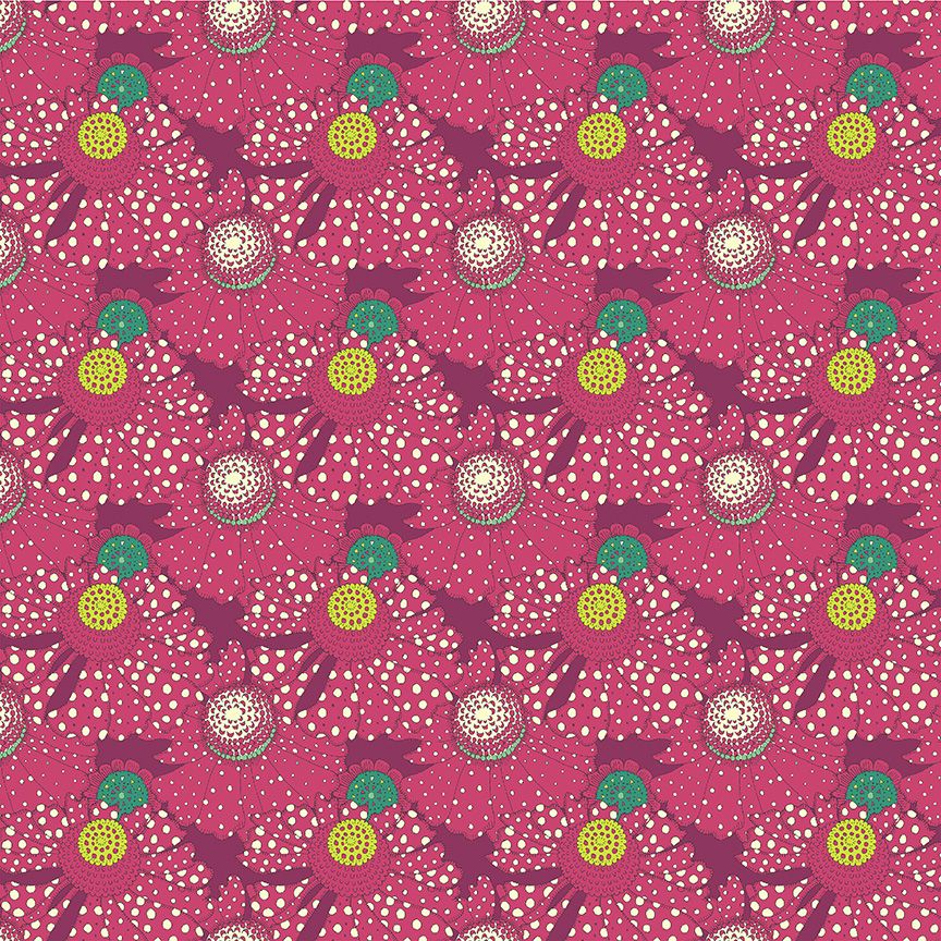 Sally Kelly - Polka flower Plum