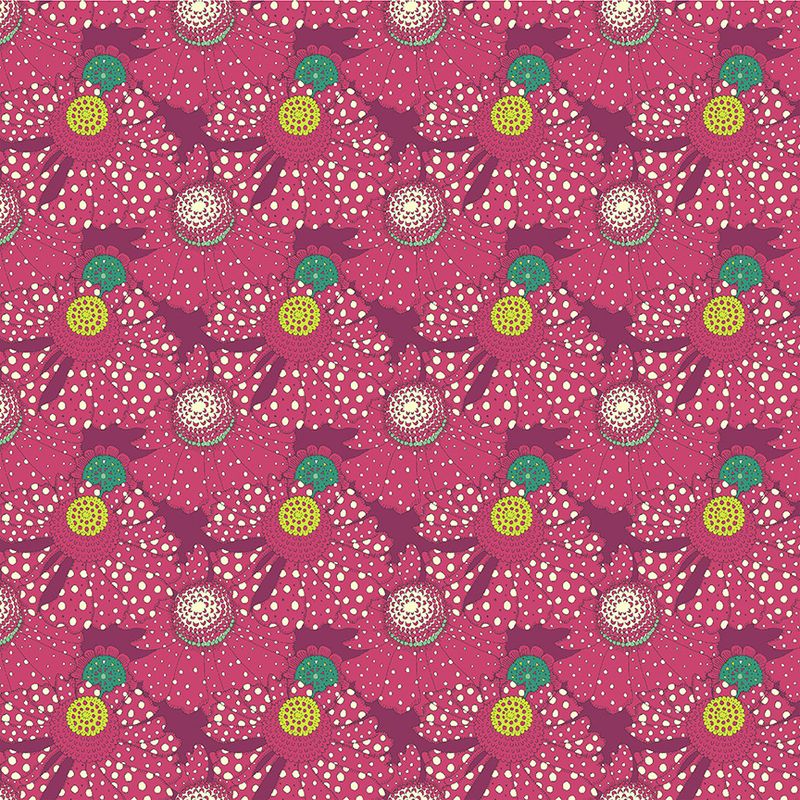 Sally Kelly - Polka flower Plum