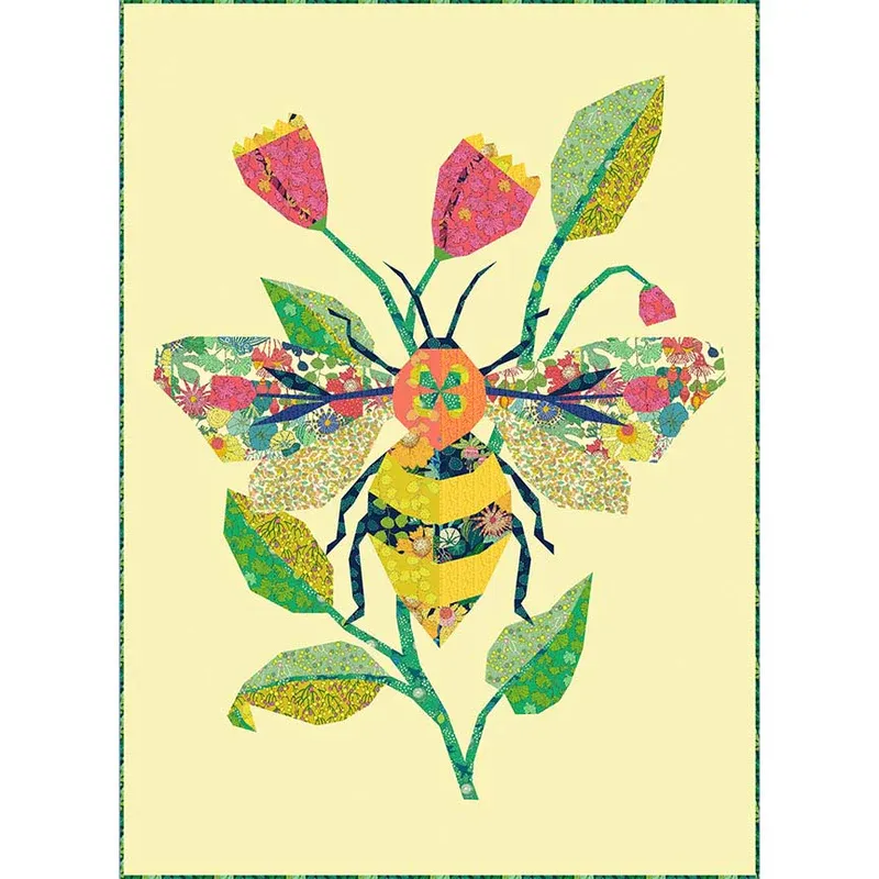 Sunshine Honey Bee Quilt Kit with Pattern