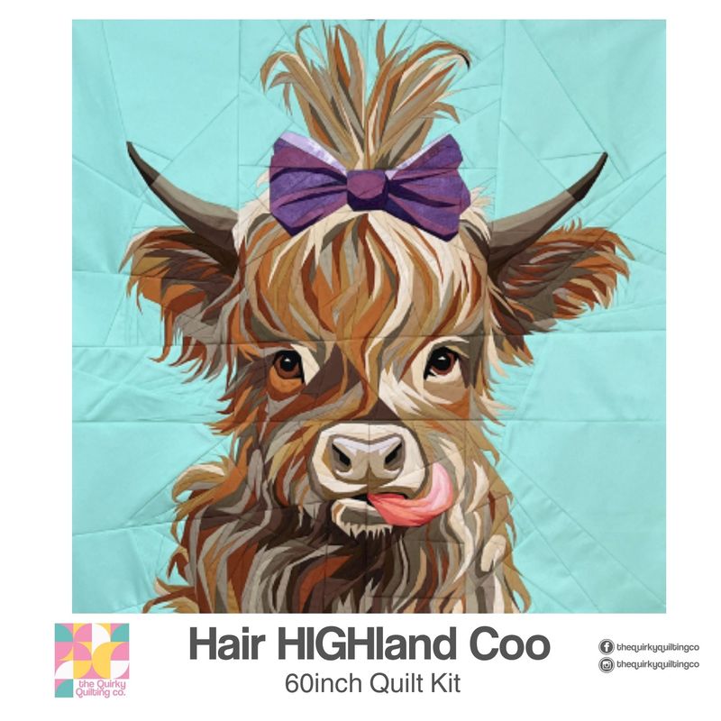 Hair HIGHland Coo 60inch Quilt Kit