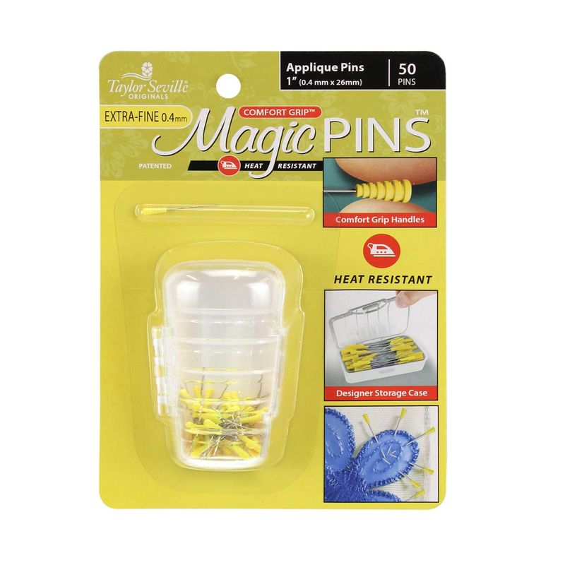 Taylor Seville Magic Pins - Applique Extra Fine .04mm x 26mm 50pc