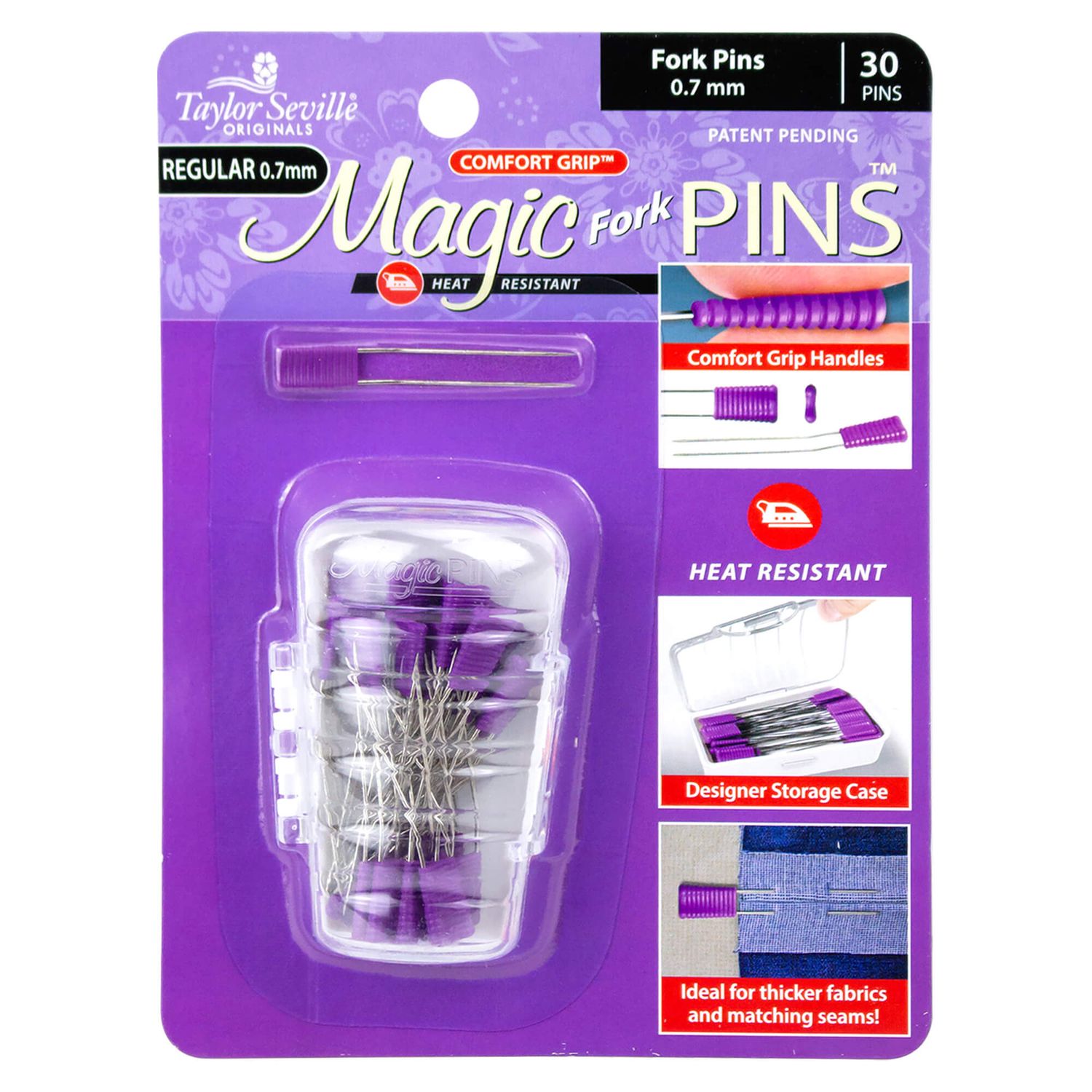 Taylor Seville Magic Pins - Fork Regular .07mm 30pc