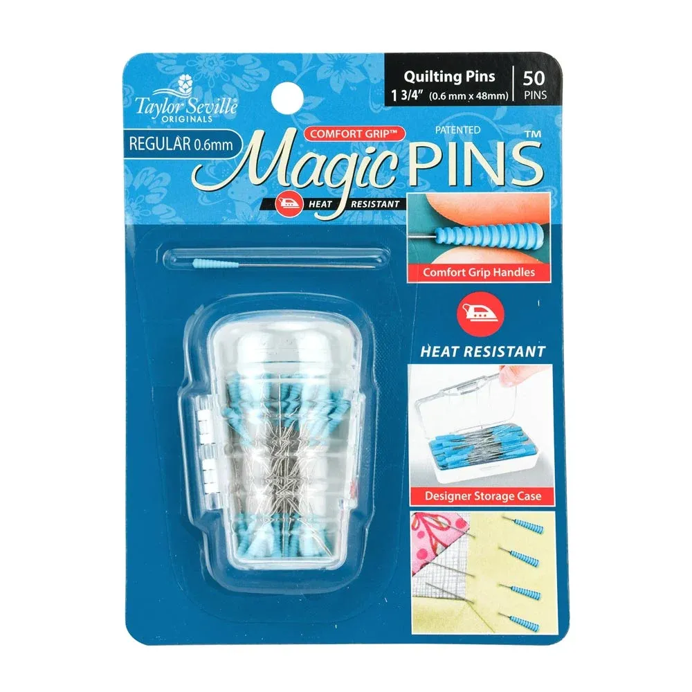 Taylor Seville Magic Pins - Quilting Regular .06mm x 48mm 50pc