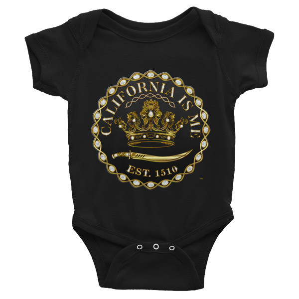 CALIISME Baby&#39;s L.C. Unisex Onesie, Superbaby Color: Brilliant Black, Superbaby Size: NB New Blessing - 6M Baby Talk