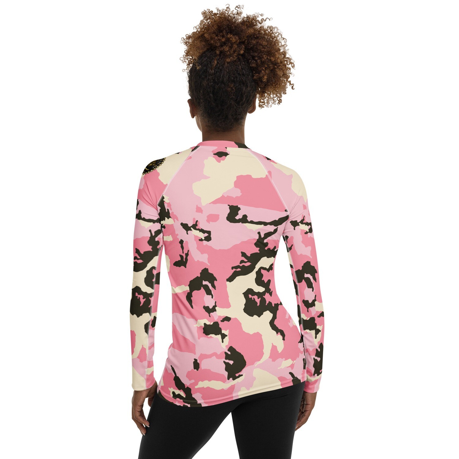 Pink camo long sleeved Rash Guard