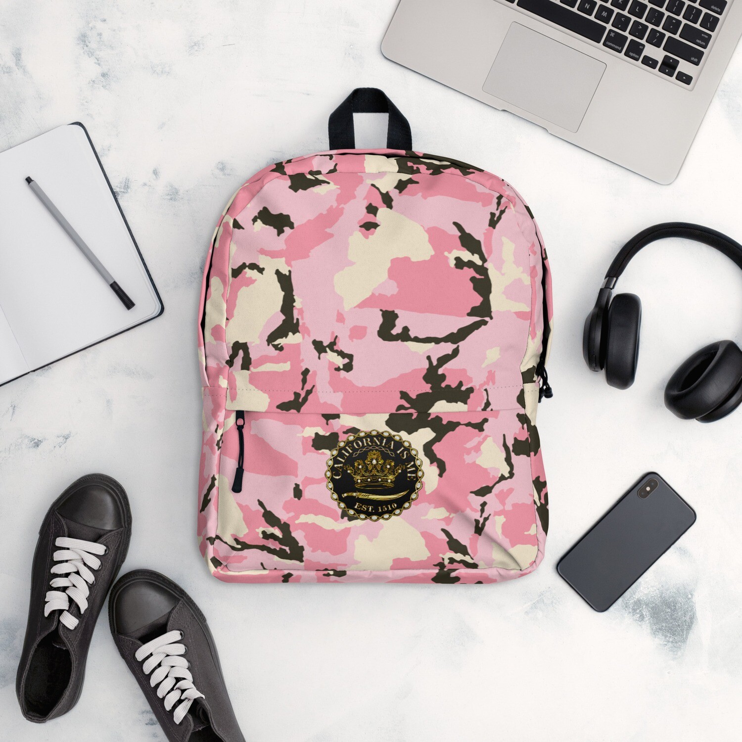 Pink Camo Backpack