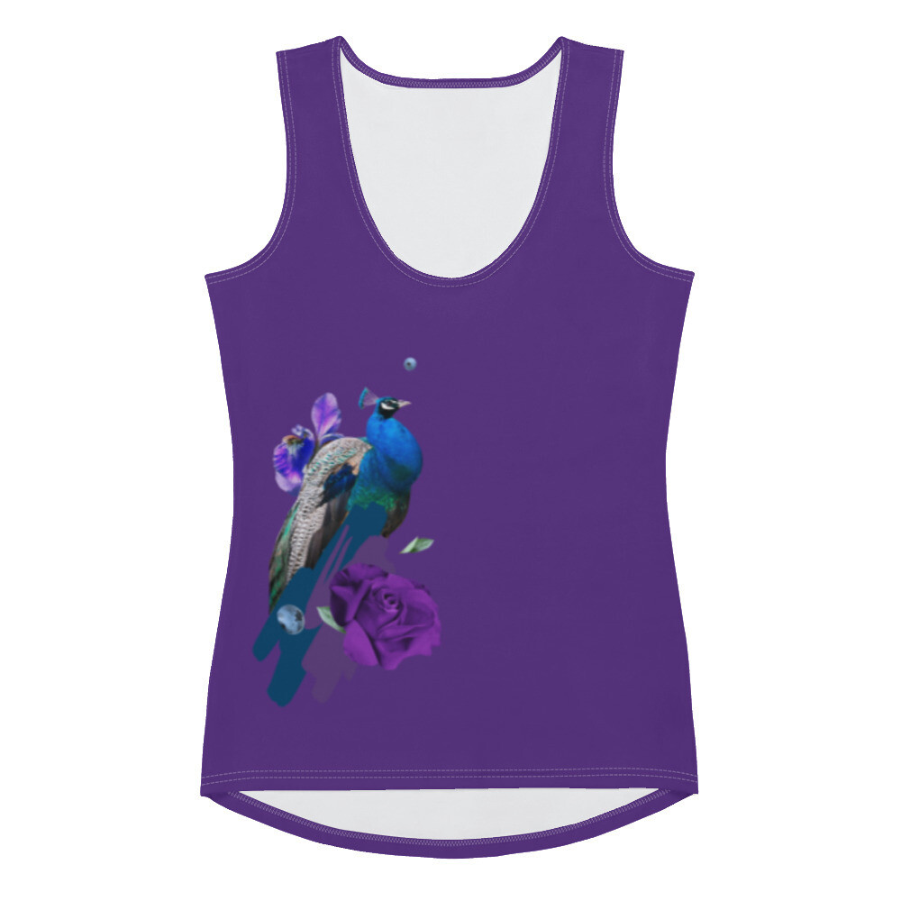 Royal Purple Peacock Tank Top