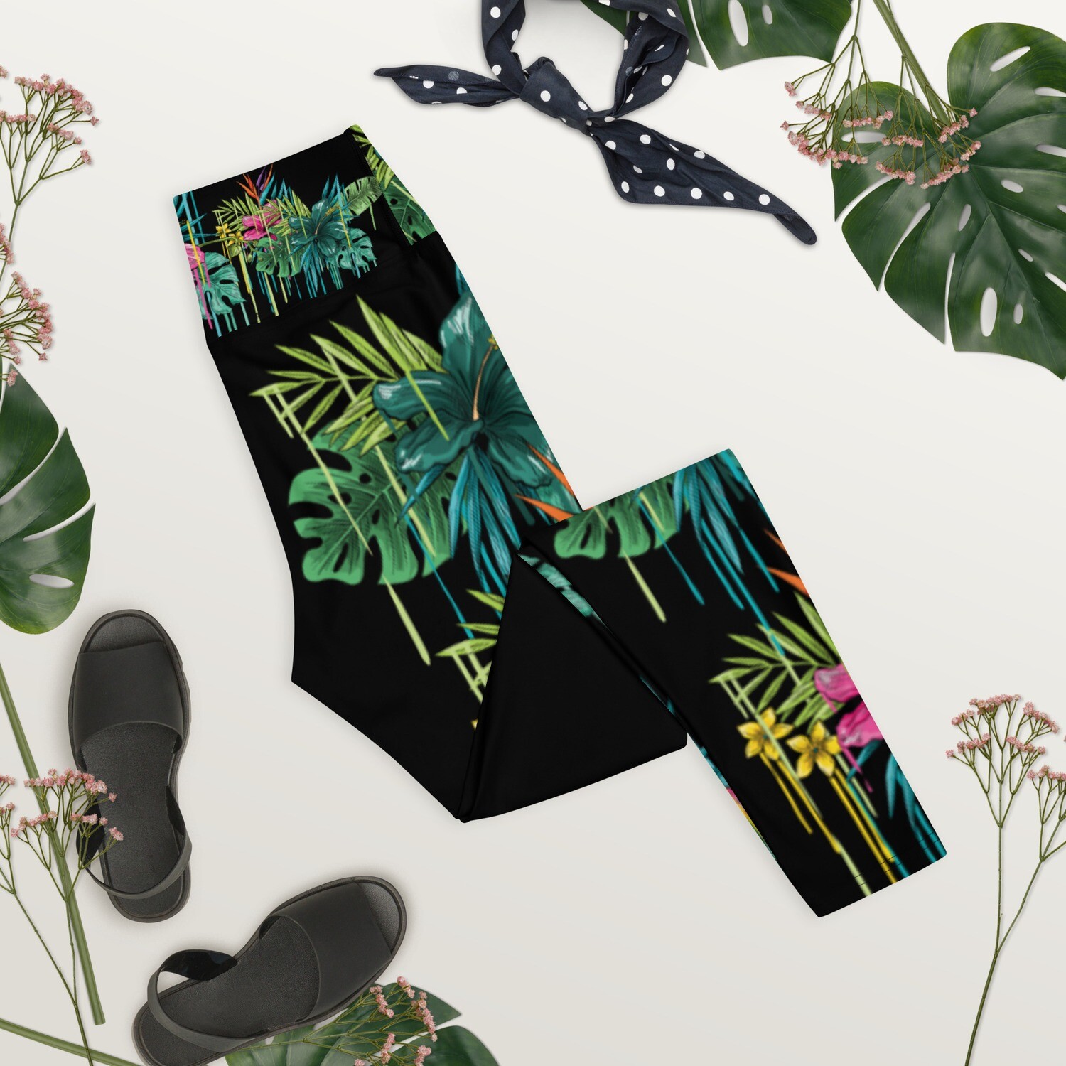 Drippin' Palm Tree Yoga Leggings