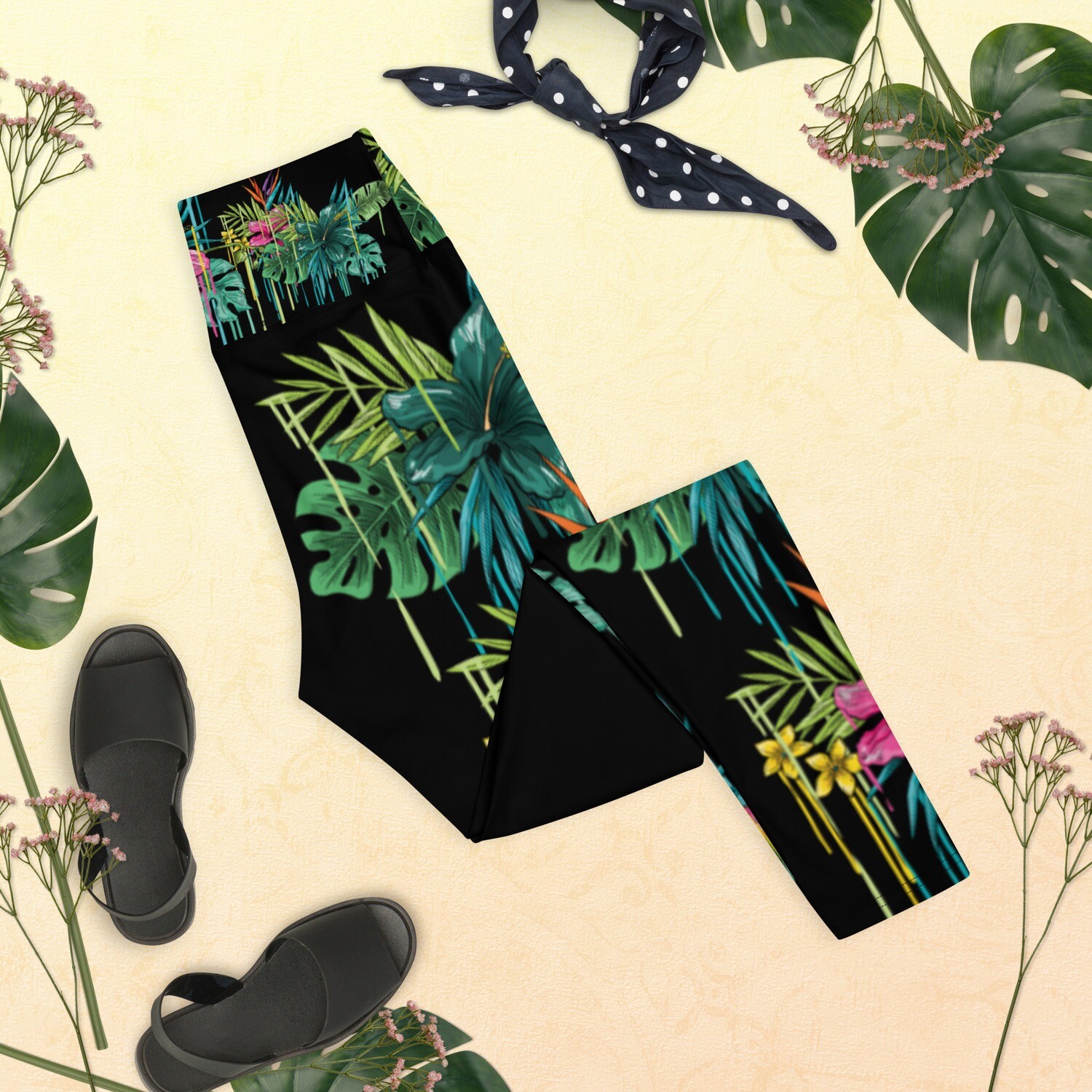 Drippin&#39; Palm Tree Yoga Leggings