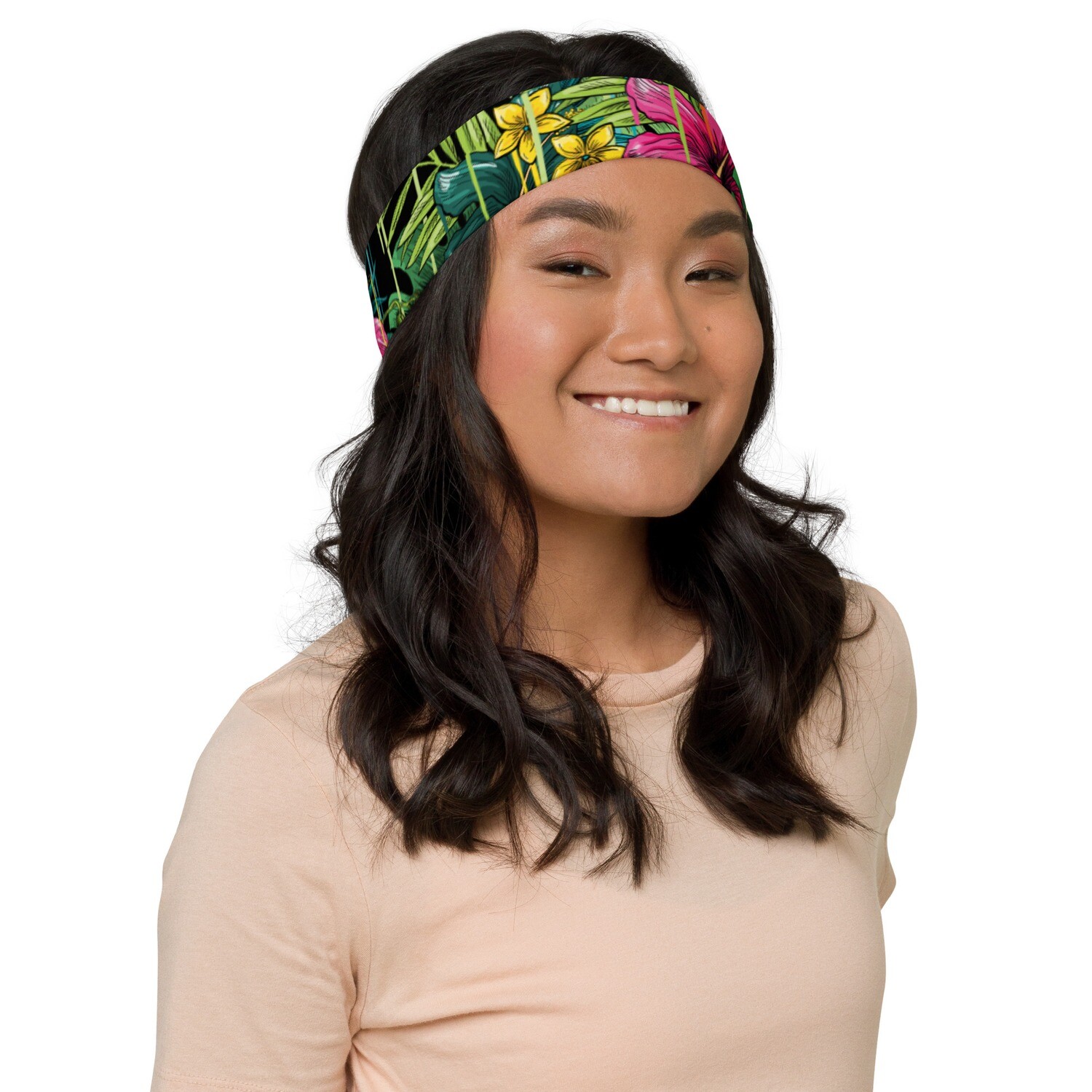 Drippin&#39; Palm Tree Black Headband