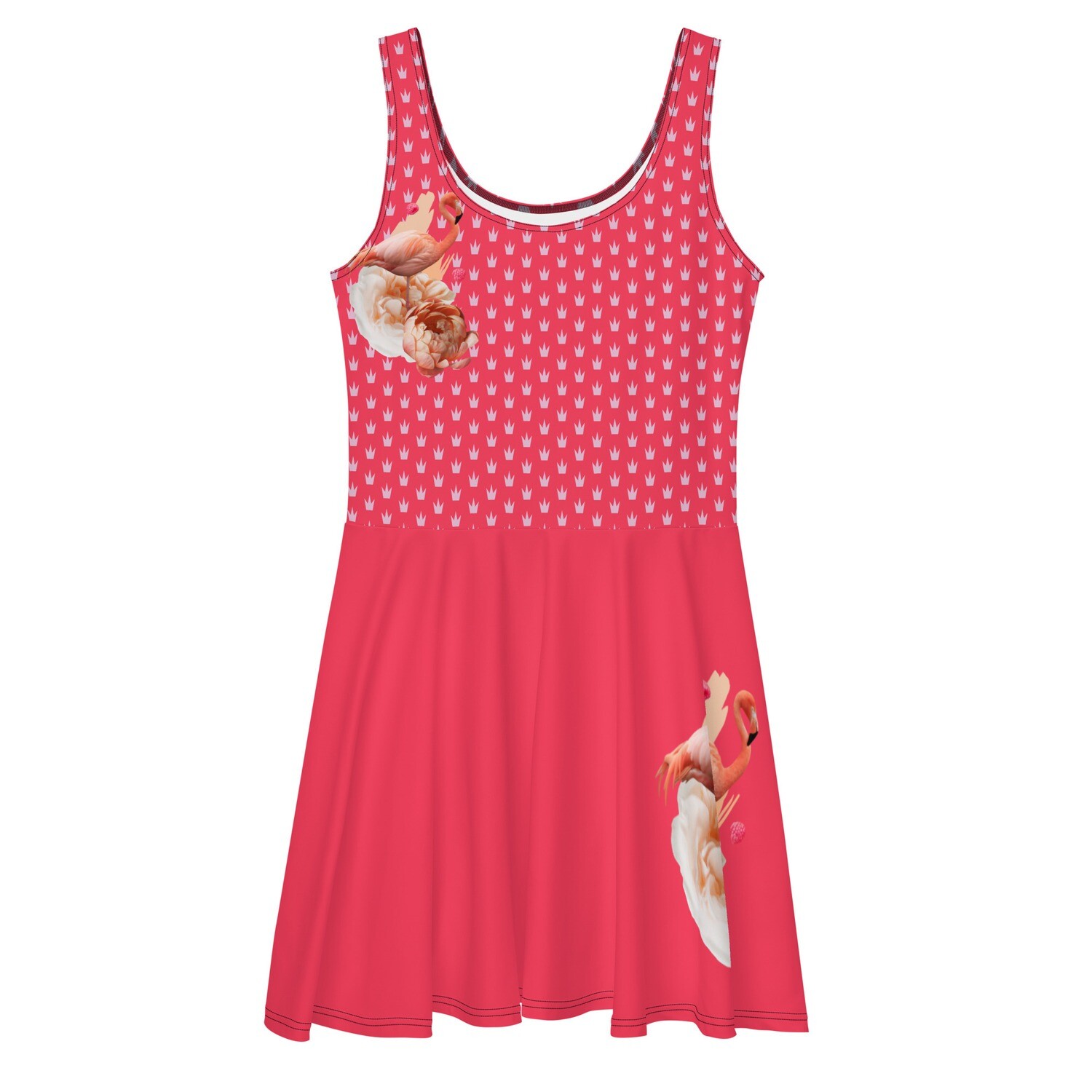 Coral Pink Flamingo Flair Dress