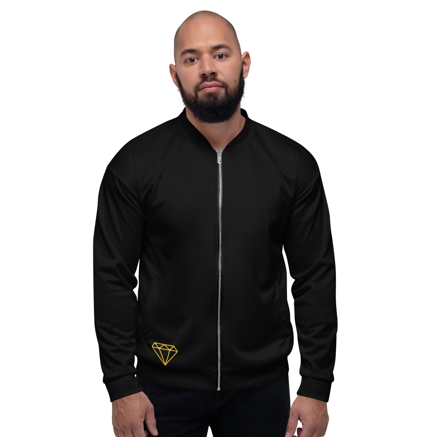 Black Diamond Men and Women Bomber Jacket