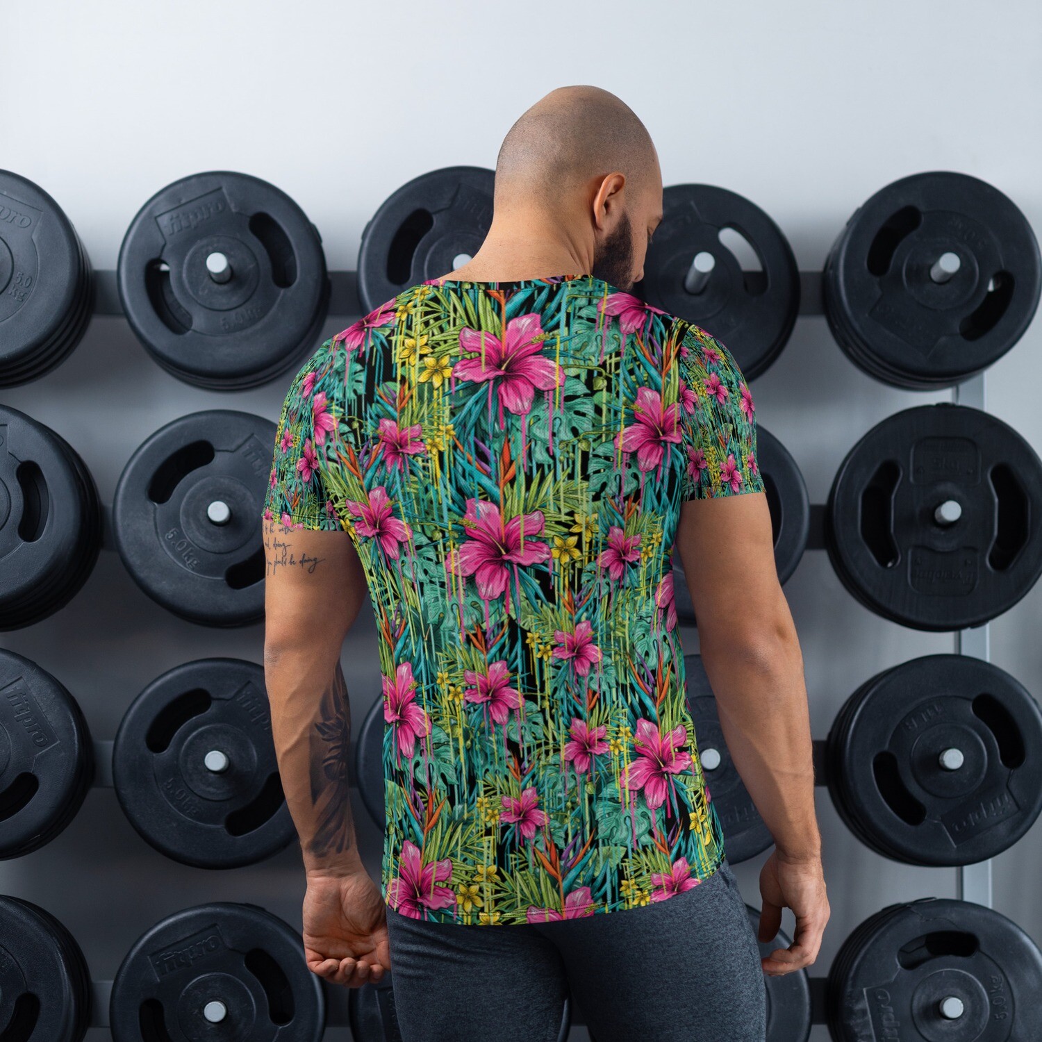 Palm Tree Men's Athletic T-shirt