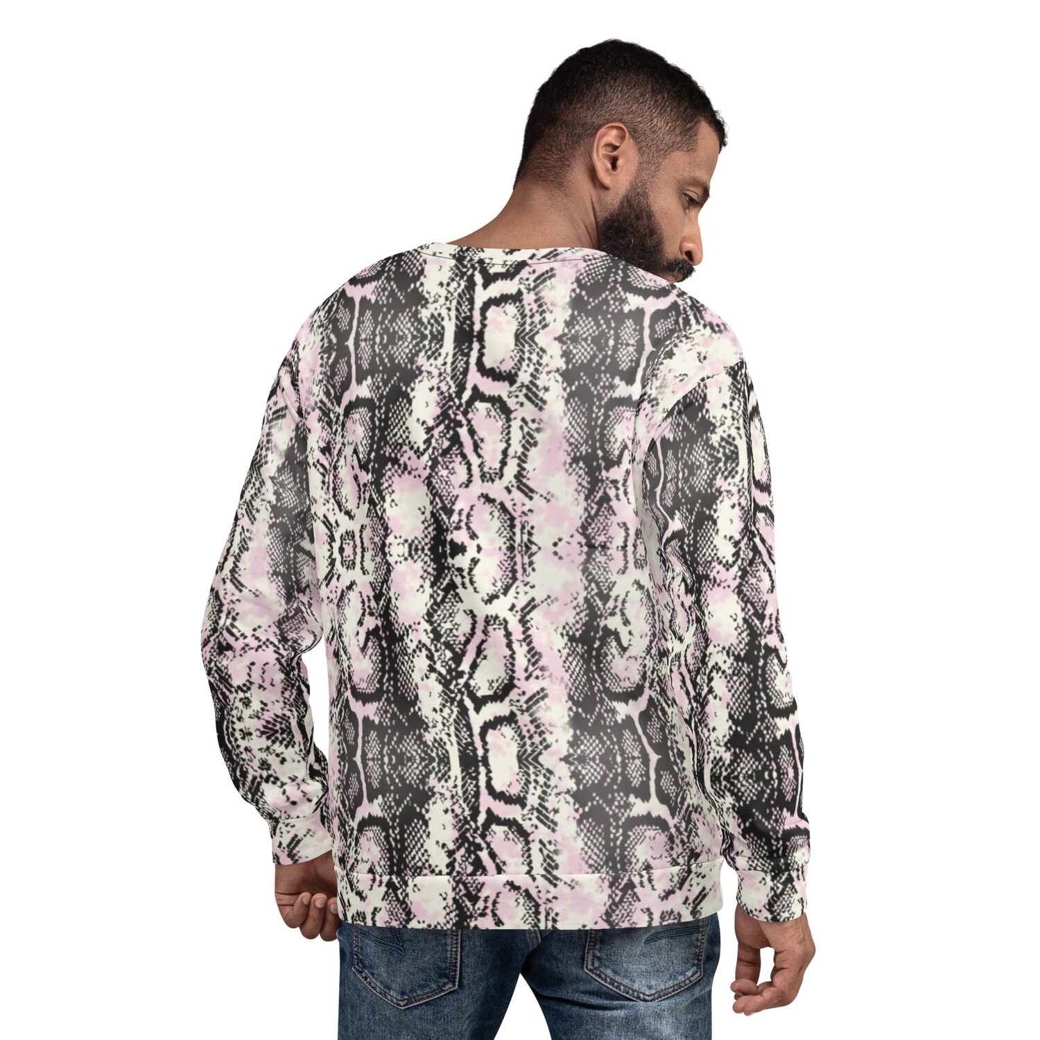 Snakeskin Gray Pink Sweatshirt 