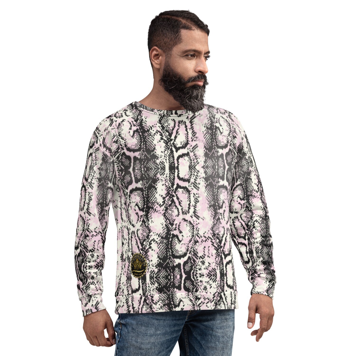Snakeskin Gray Pink Sweatshirt 