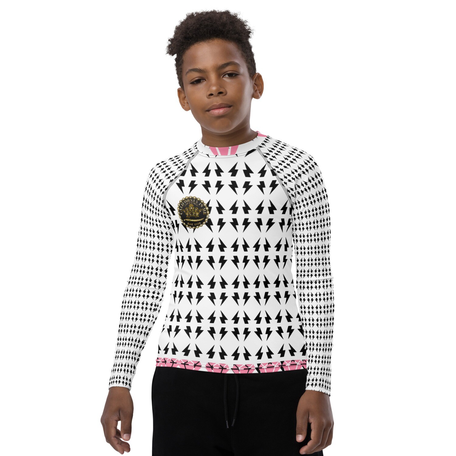 Pink Diamond Youth Rash Guard