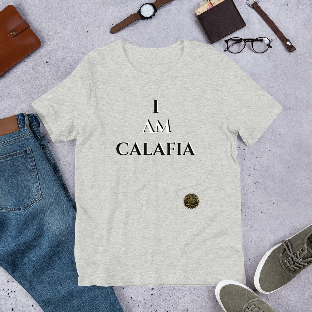 I AM CALAFIA TM Black Gray White Unisex T-shirt