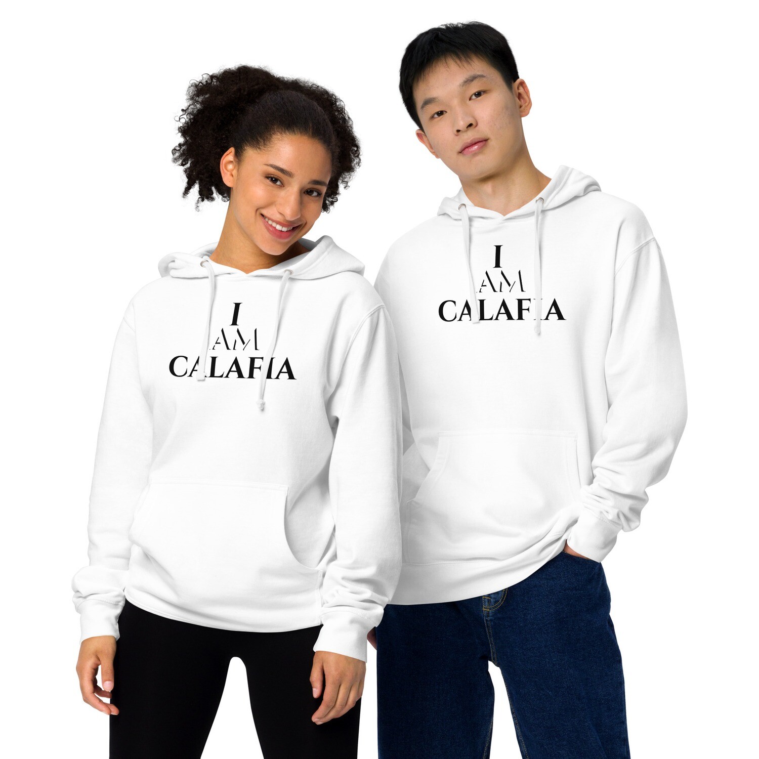 I Am Calafia Black and White Unisex Hoodie
