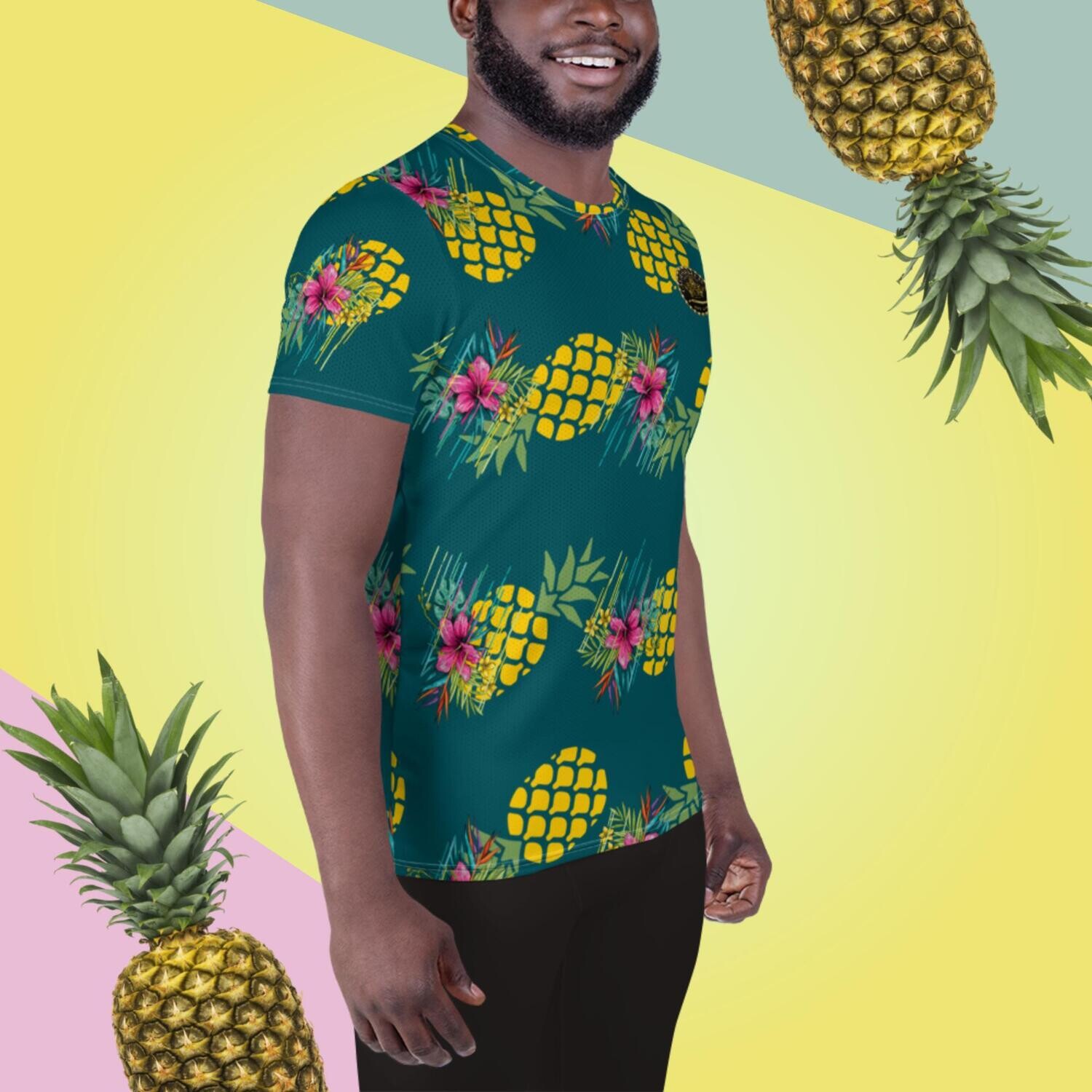 Pineapple Paradise Men's Athletic T-shirt