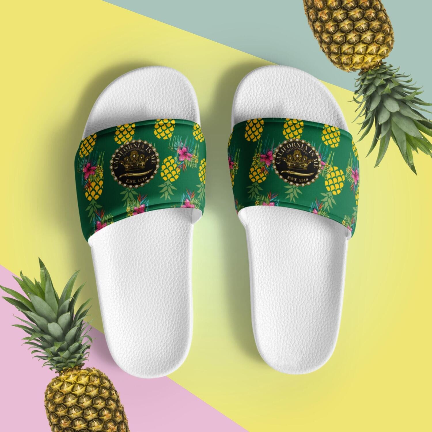 Pineapple Tropical Men’s Flip-Flop Slides