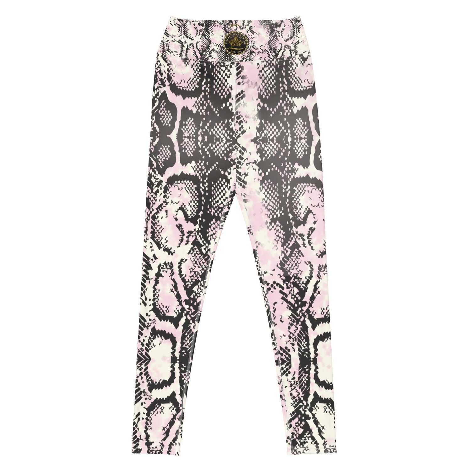 Snakeskin Yoga Leggings, Size: XS