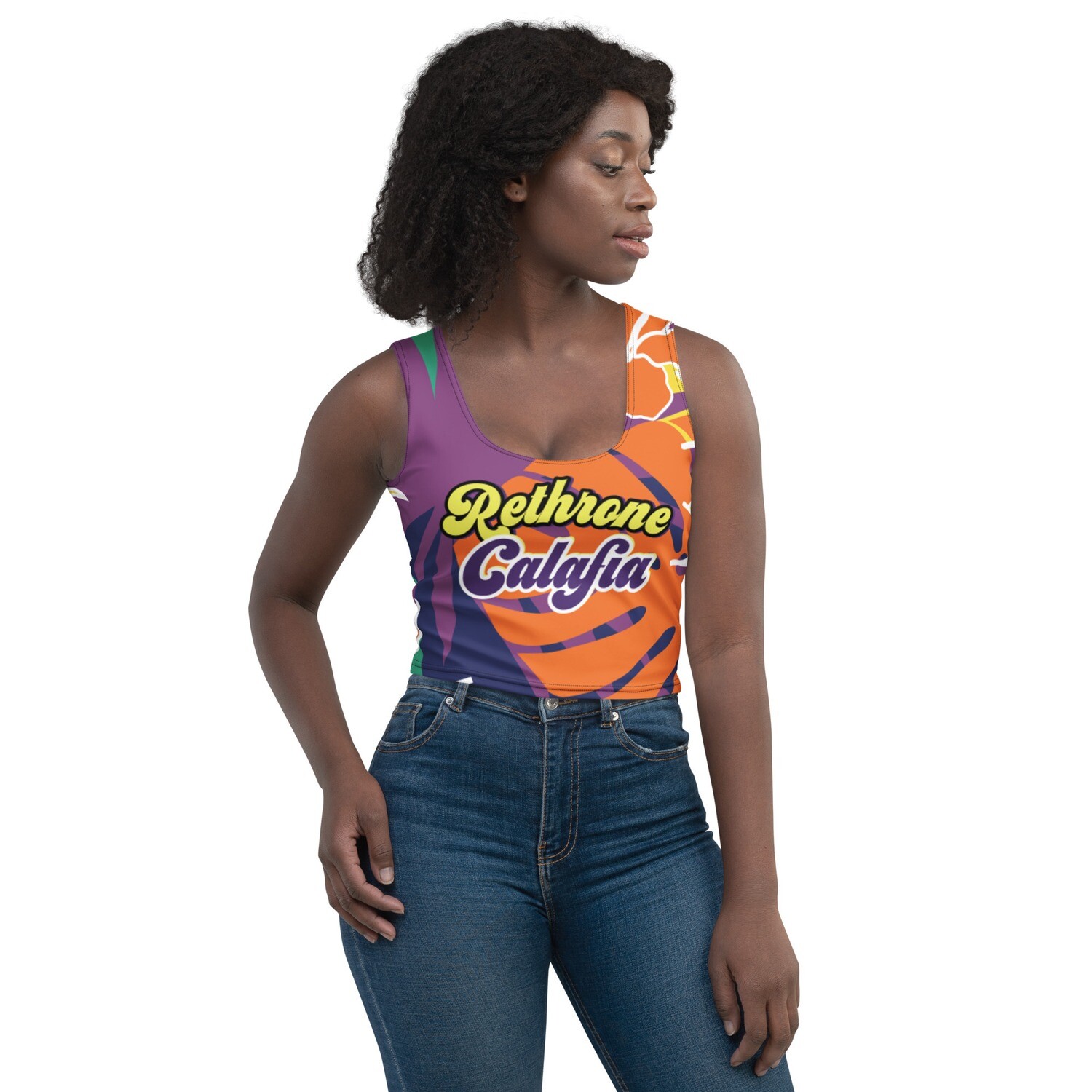 Tropical Justice Crop Tank Top