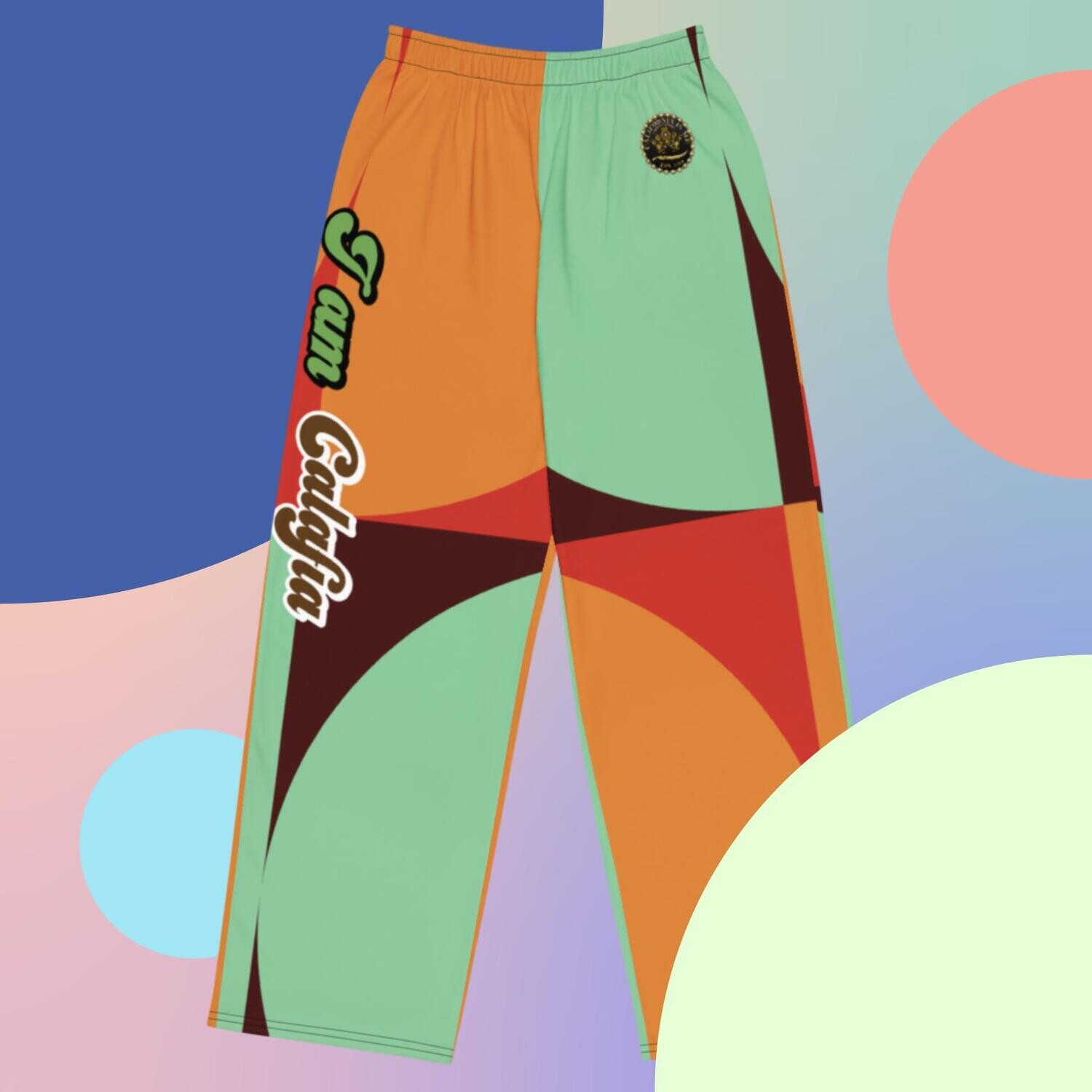 Seventies Throwback Unisex Wide-leg Pants, Size: 2XS