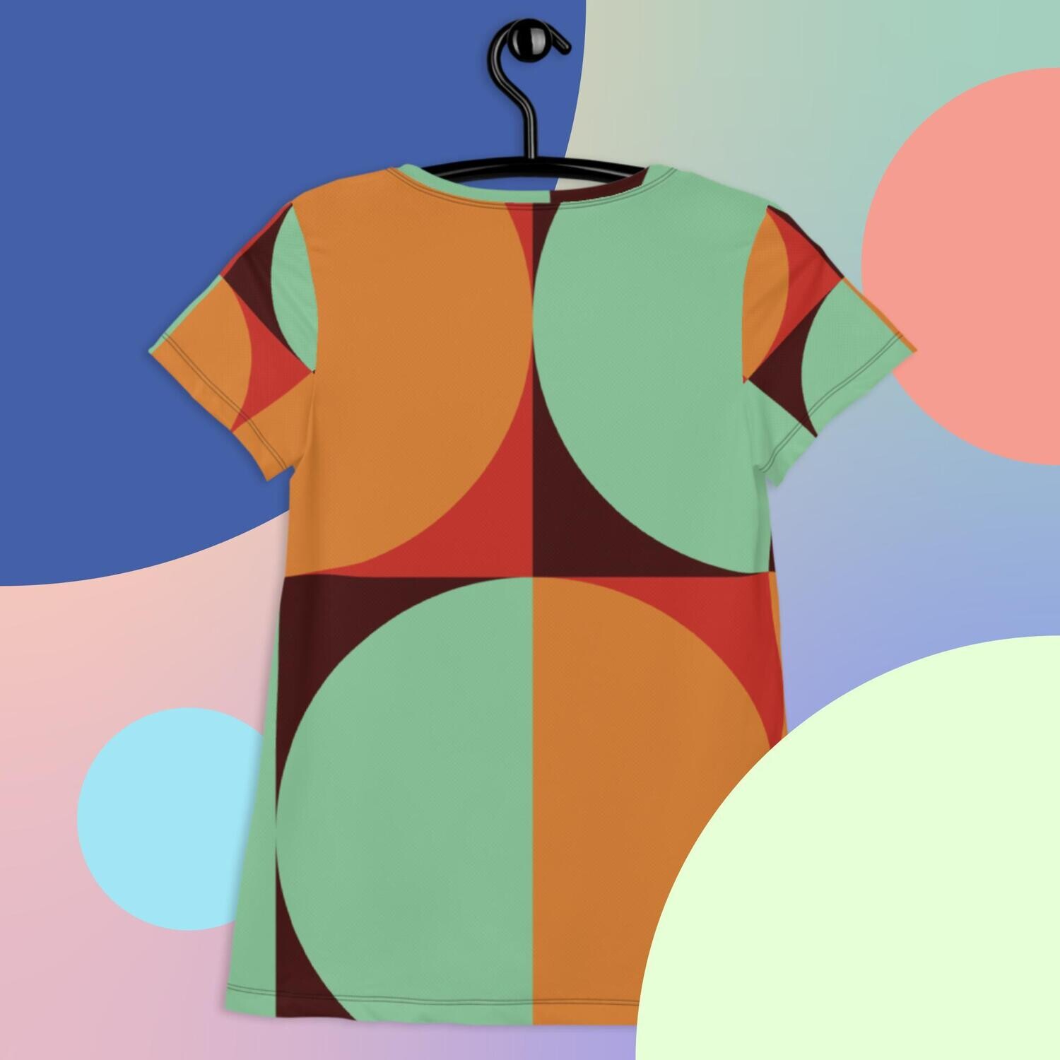Seventies Throwback Women&#39;s Athletic T-shirt